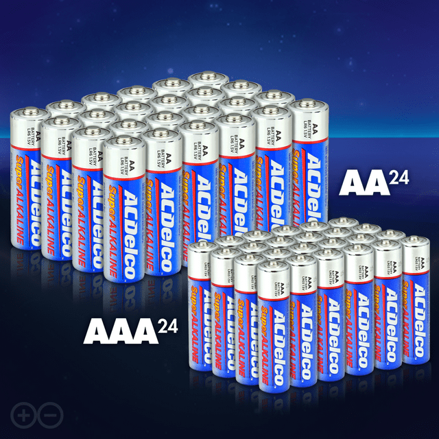 ACDelco AA&AAA Batteries, 48Count Combo Pack Alkaline Battery, 24 Count each eBay