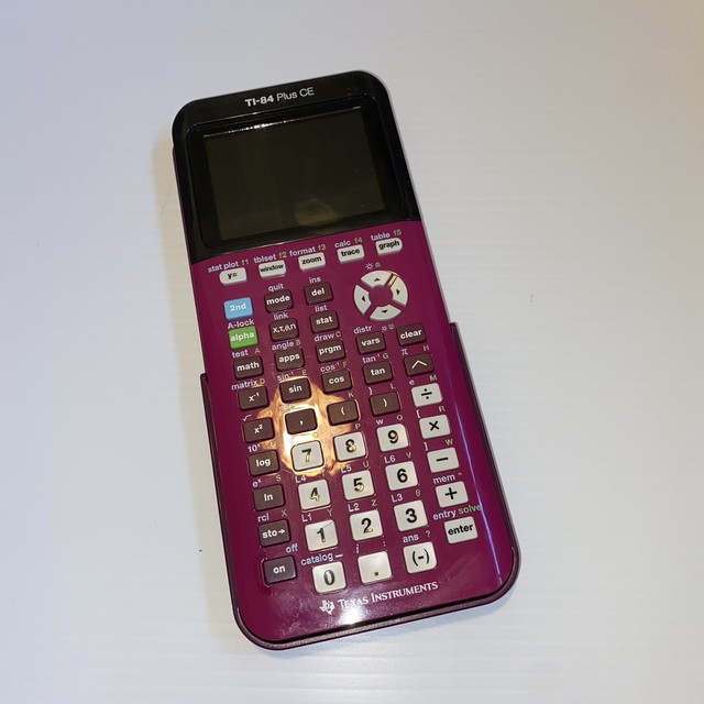 Texas Instruments TI84 Plus CE Graphing Calculator White for sale