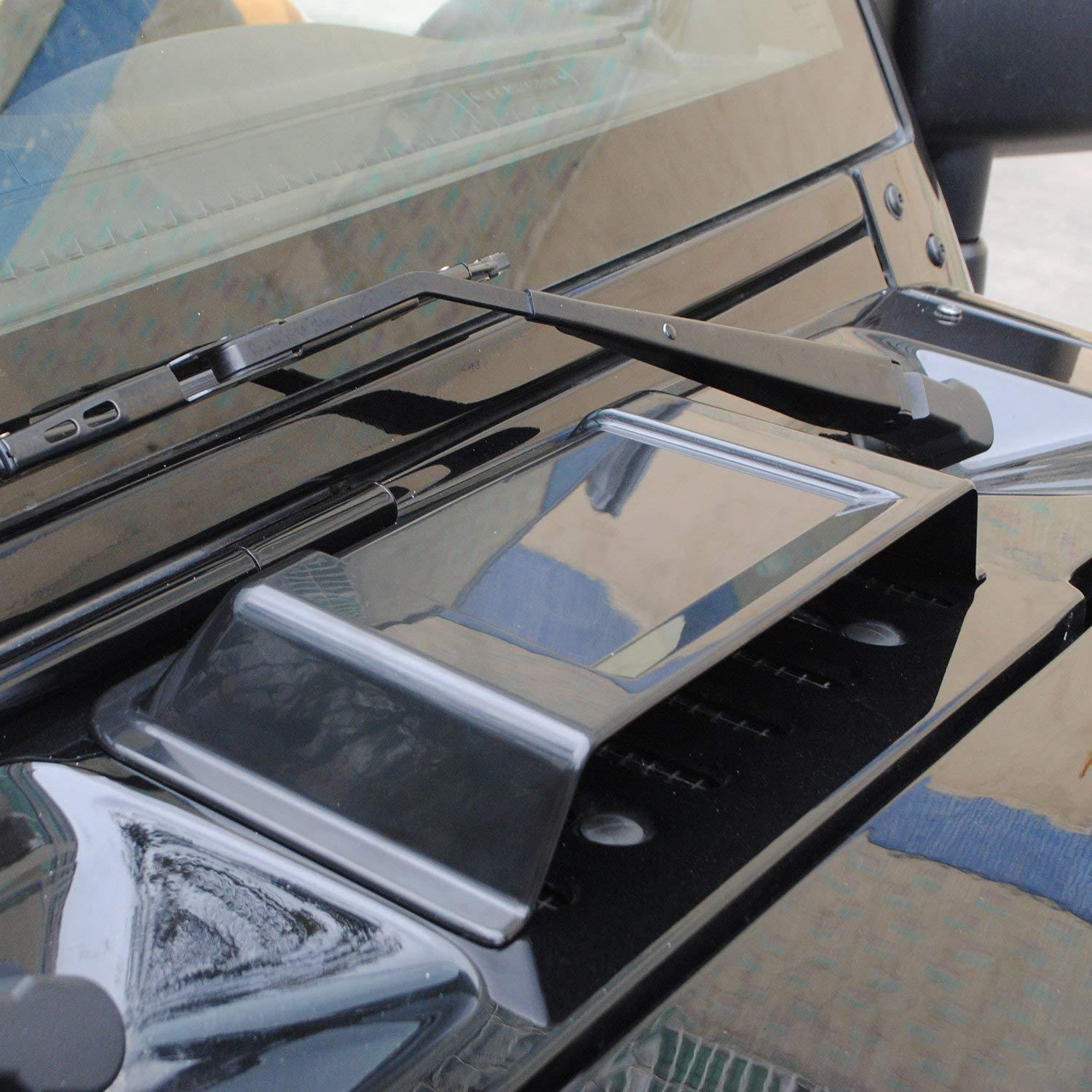 Cowl Hood Vent Scoop Air Flow Intake Vent Cover For Jeep Wrangler JK TJ