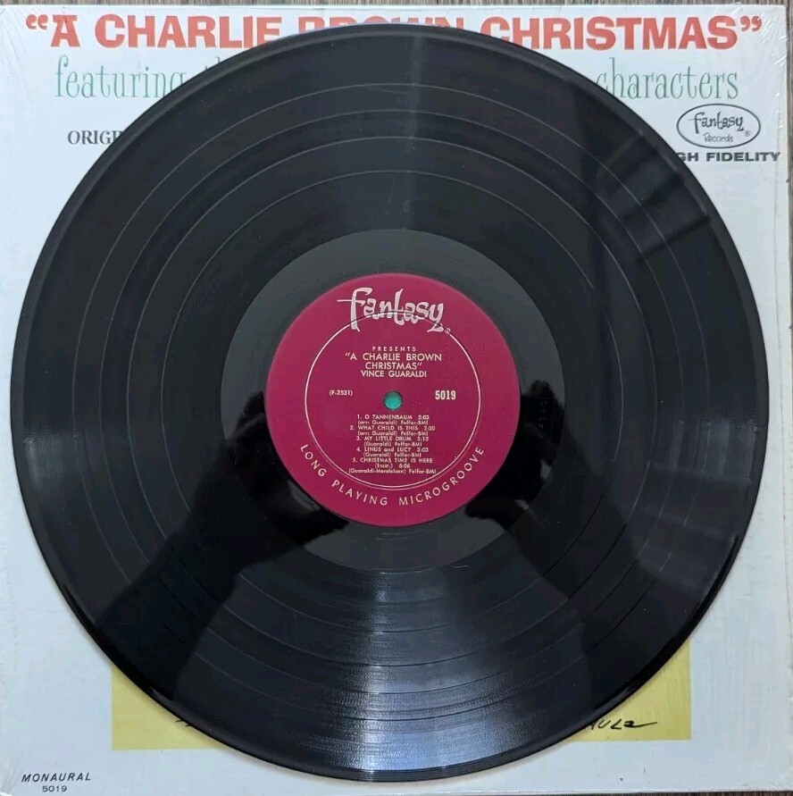 Vince Guaraldi "A Charlie Brown Christmas" LP 1965 Fantasy vinyl