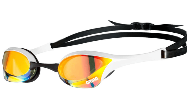 Arena Cobra Ultra Swipe Outdoor Swimming Goggles White Mirrored for