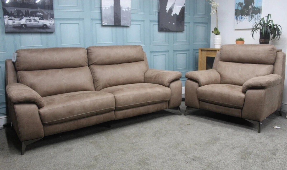 Furniture Village 2 Seater Leather Sofa Baci Living Room