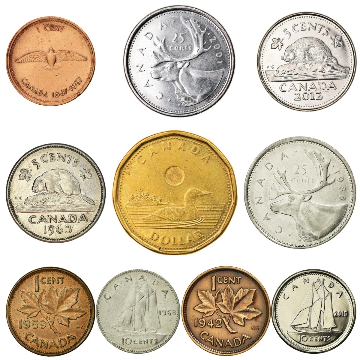 TOP 25 Most Valuable Canadian Coins Penny, Nickel, Dime,, 54 OFF
