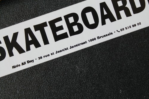 Ride All Day I Heart Skateboard Brussels Uk Z33A Vintage Skateboarding Sticker | Ebay