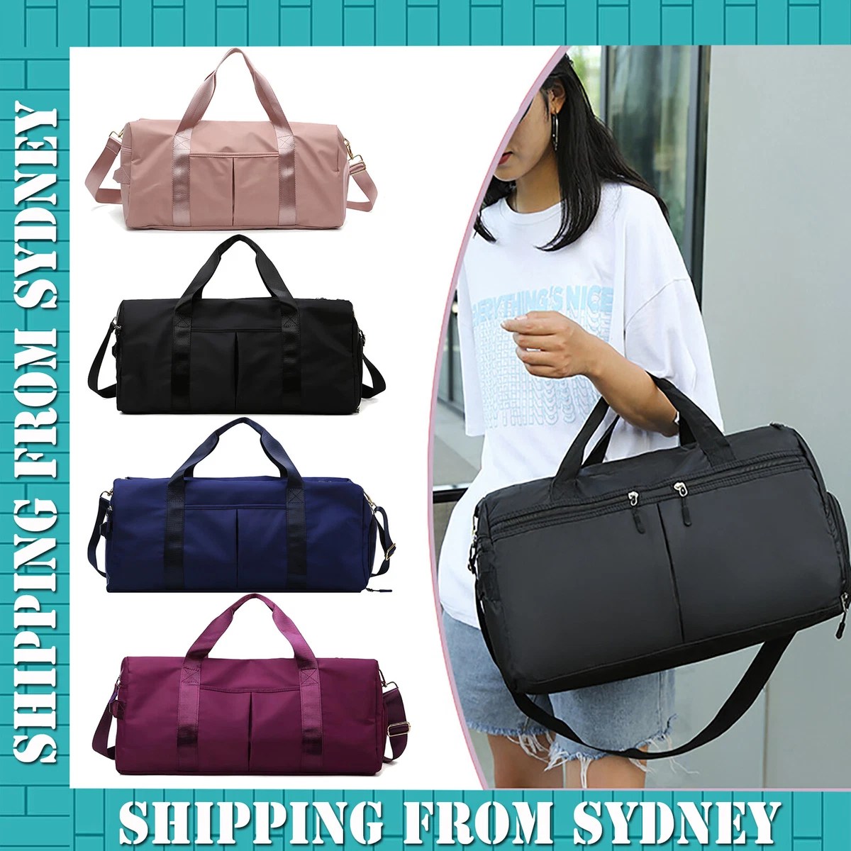 Discover 174+ over the shoulder gym bag super hot 3tdesign.edu.vn