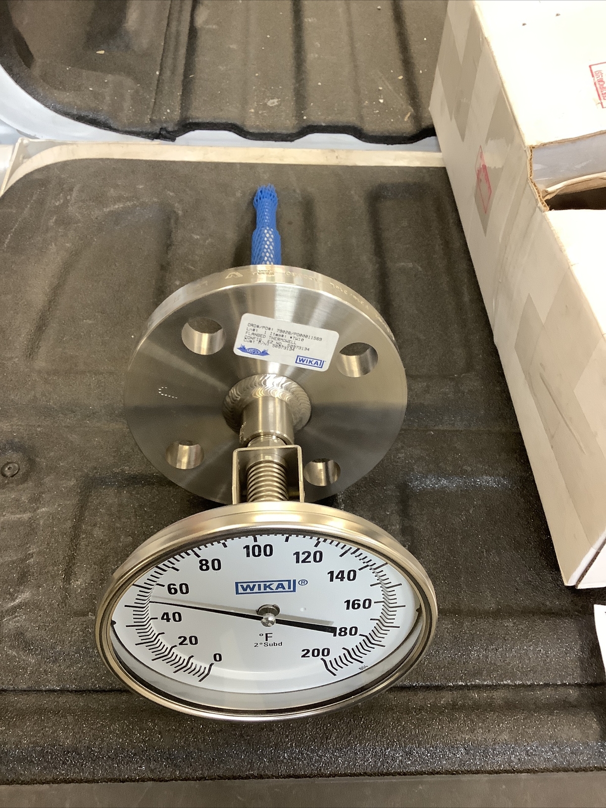 Wika Flanged Thermowell With Wika Temperature Gauge Adjustable Angle