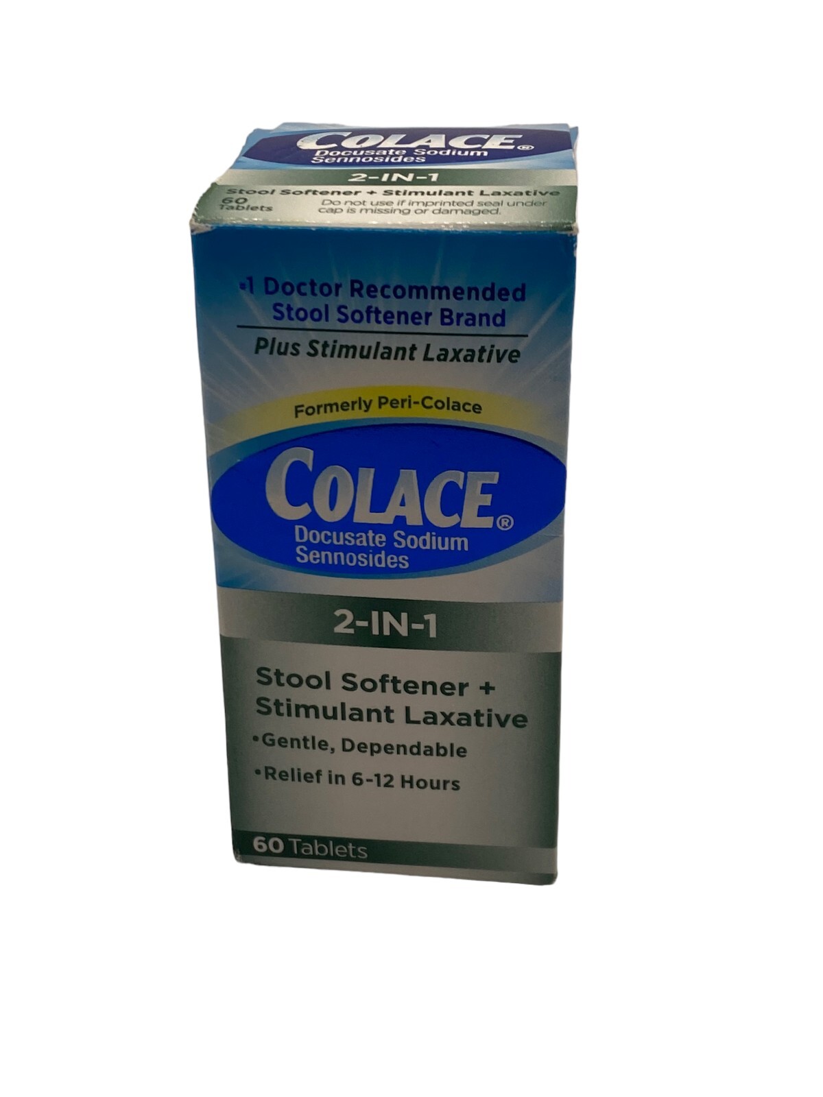 Colace 2IN1 Stool Softener + Stimulant Laxative 60 Ct Exp 03/25 eBay