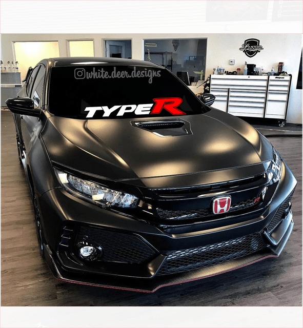 HONDA CIVIC Type R JDM Car Windshield Vinyl Banner Decal Sticker eBay