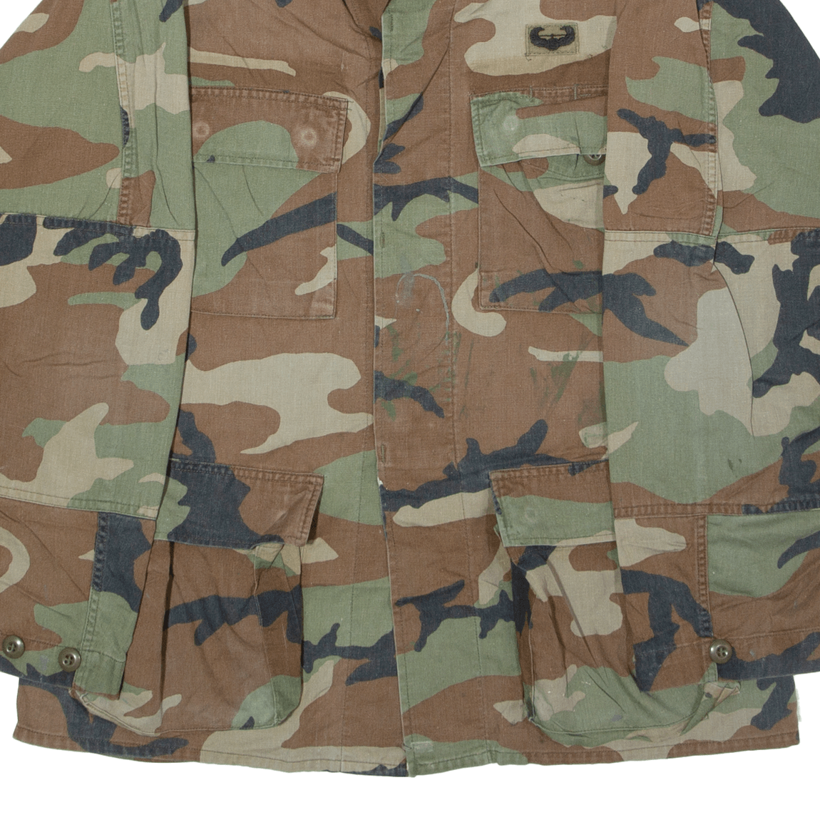 TERRY MANUFACTURING CO., INC. Woodland Combat Mens Military Coat Green