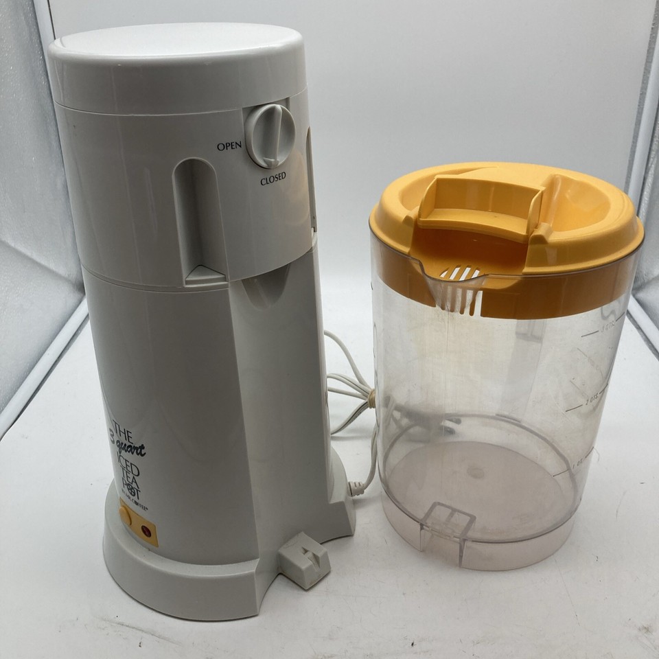 Mr. Coffee 3 Quart Iced Tea Pot Maker TM 3.5 Complete Pitcher Yellow