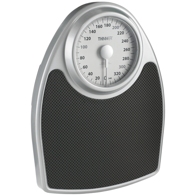 Thinner ExtraLarge Dial Analog Precision Bathroom Scale, Analog Bath