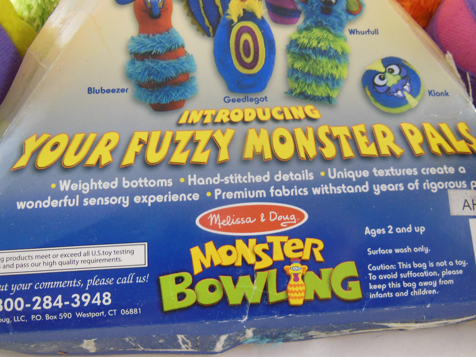 Melissa and Doug Monster Bowling Monster pins plush toys eBay