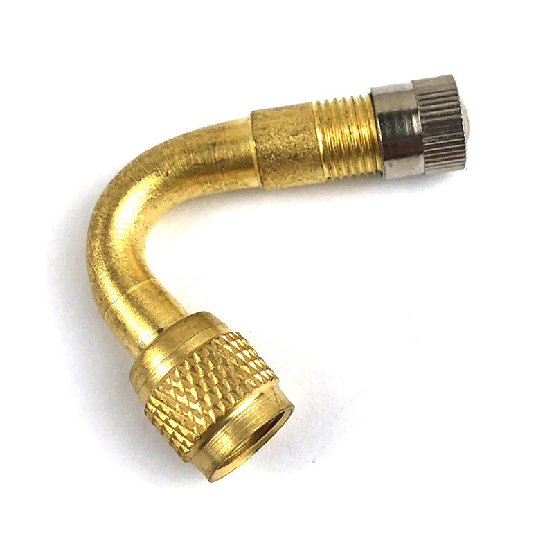 1Pc Angle Brass Air Tyre Bike Pump Valve Adapter Clip Extension Stem Connec`` eBay