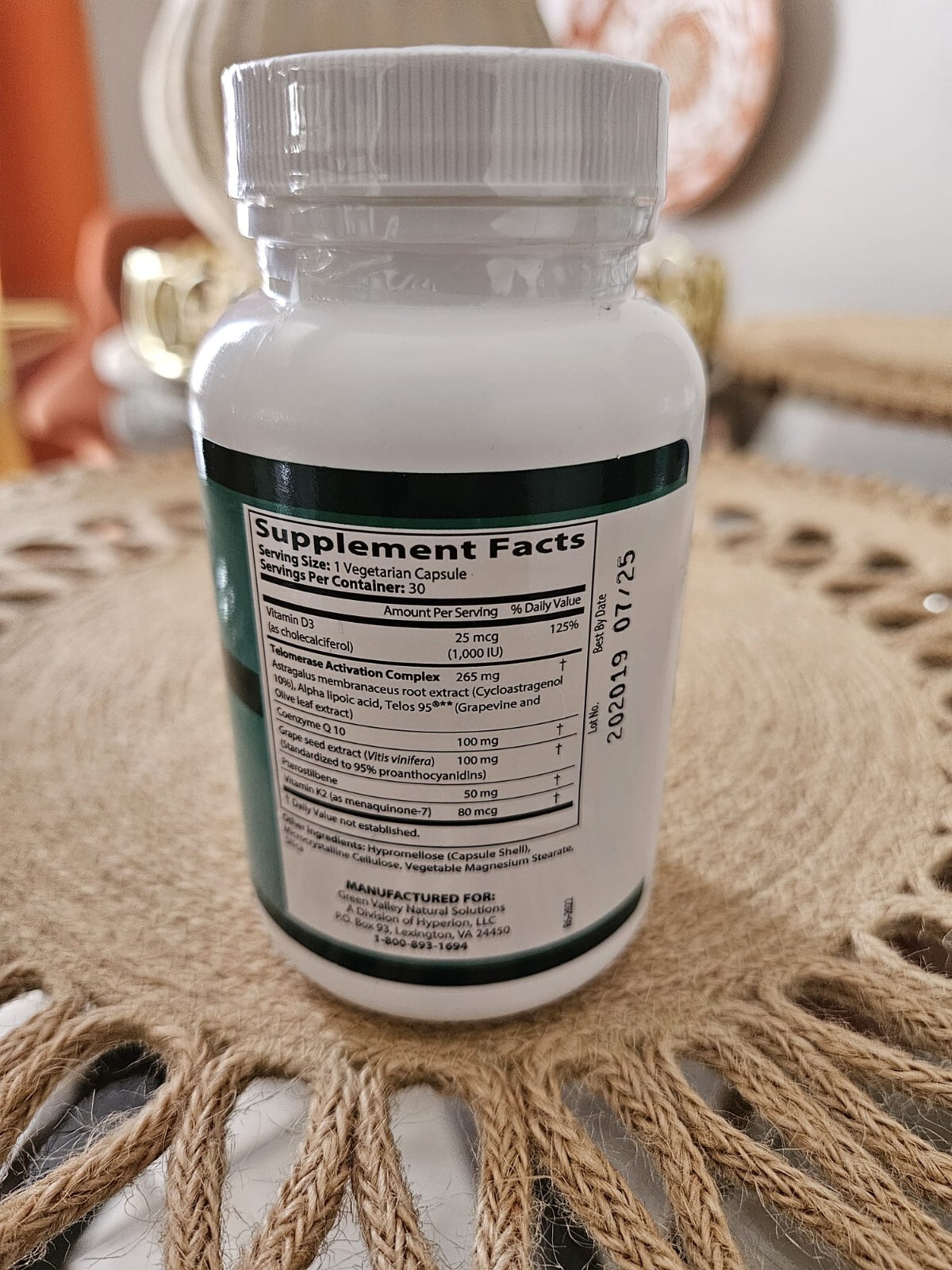 Green Valley Natural Solutions GENESIS 30ct 1 Month Supply! GVNS Anti