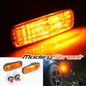 96-97 HONDA ACCORD LX/DX/EX JDM AMBER FENDER SIDE MARKER LIGHTS SIGNAL