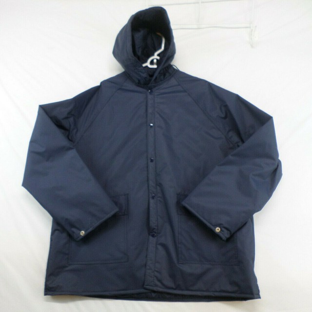 Ozark Trail All Weather Water Repellent Coat Jacket Navy Insulated Men