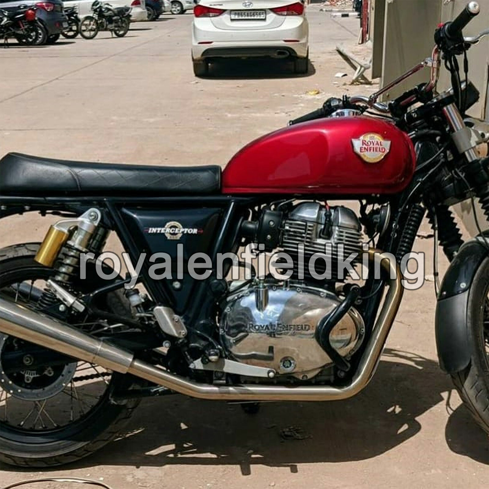 For Royal Enfield GT & Interceptor 650 SS LH RH Exhaust Bend Pipe Matt