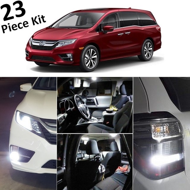 White LED Interior +Low beam +Fog Lights for 20182019 Honda Odyssey