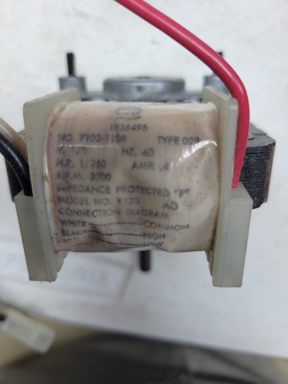 Fasco Cframe 2speed Range Hood Fan Motor .40 Amps 3000rpm 115 Volts