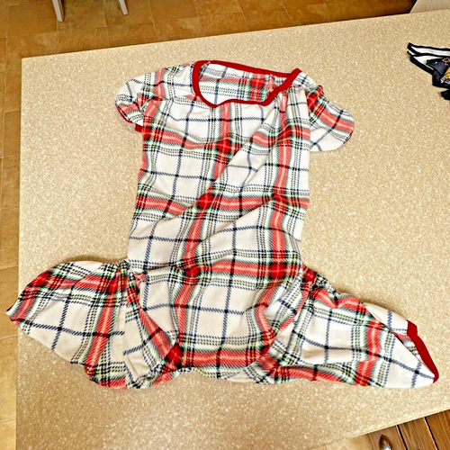 Plaid Dog Pajamas Size XL Plaid Pet Apparel Red White Black eBay