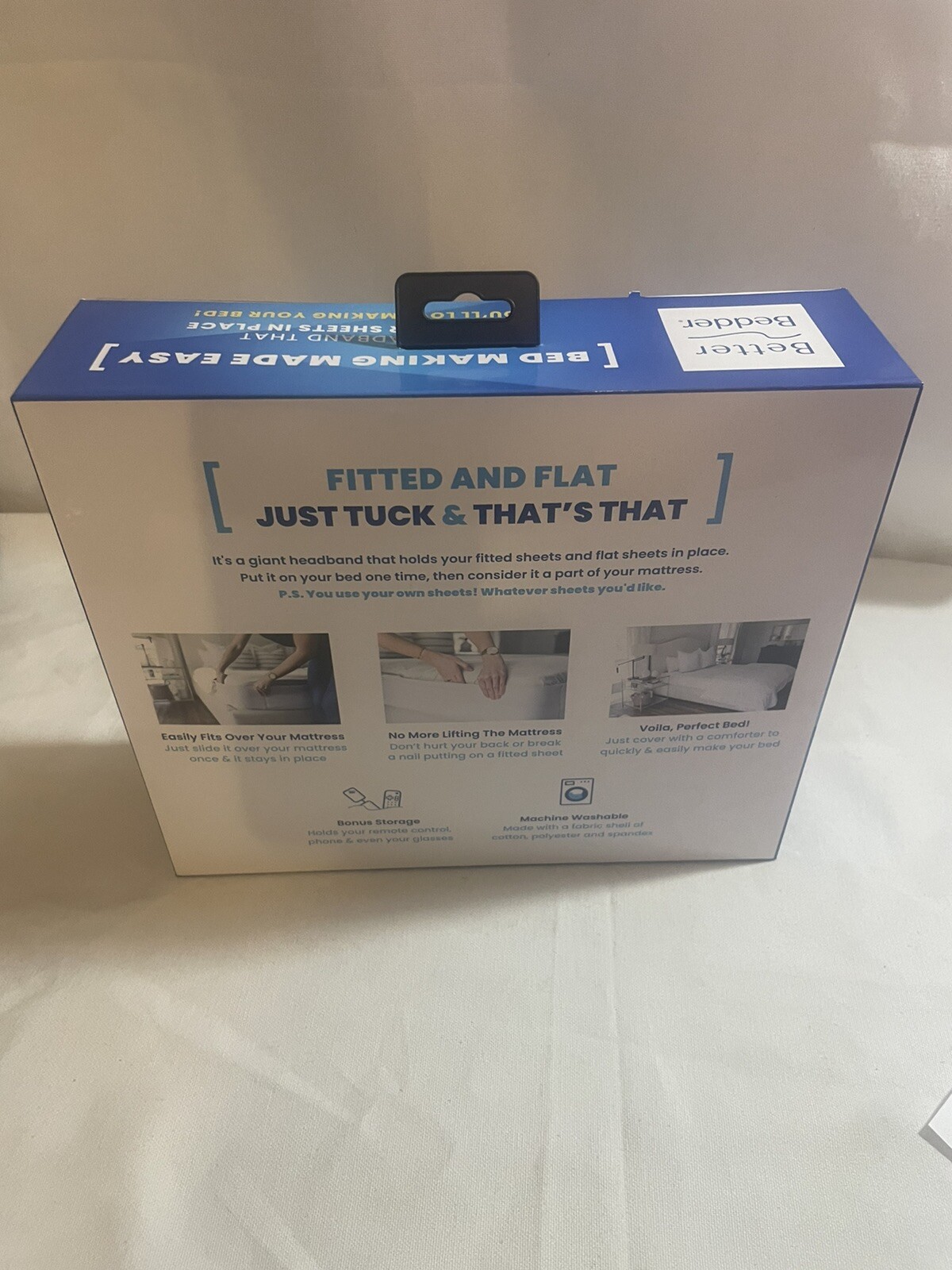 NIB Lori Greiner's Better Bedder King Size Easy Bed Making Machine