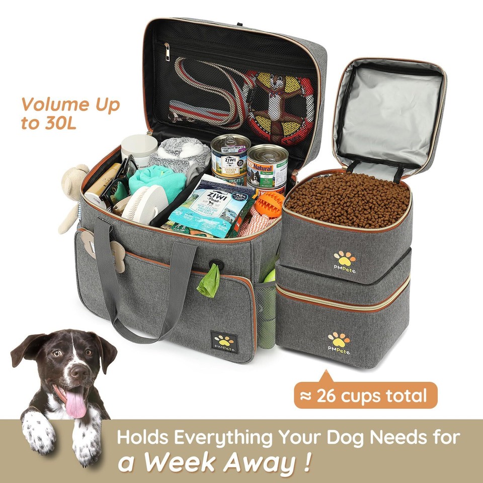 Dog Travel Bag for Traveling Week Away/Overnight Dog Travel