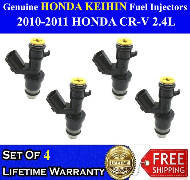 Set of 4 Genuine Keihin Fuel Injectors FJ1046 For Honda 20092014 Acura TSX 2.4L eBay
