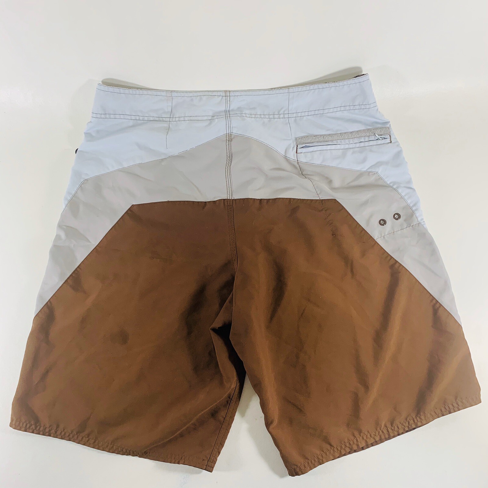 NO BOUNDARIES Men's 34 Waist Swim Shorts Brown RN 52469 eBay