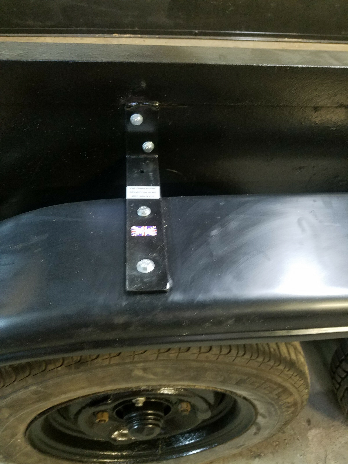 4 x TRAILER MUDGUARD BRACKETS ETC HEAVY DUTY 155MM x 75 MM x 40mm x 5MM