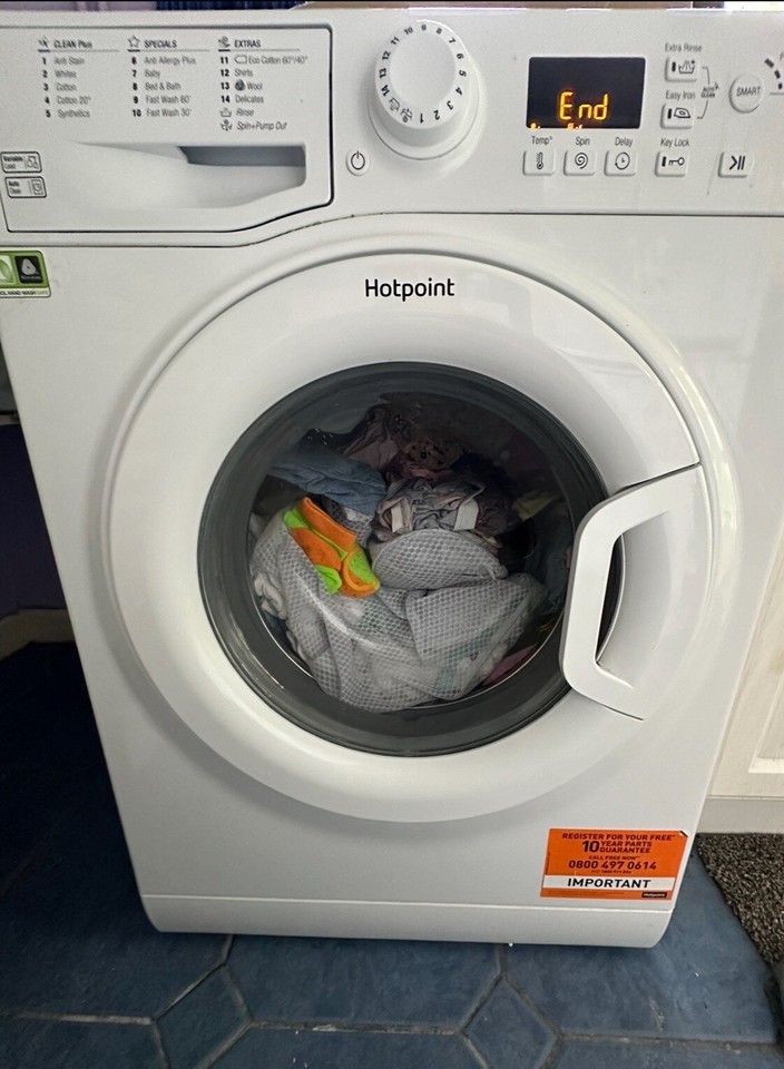 Hotpoint Smart Tech washing machine used 7kg A++ eBay