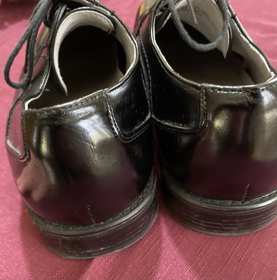 Stacy Adams Sq. Toe Lace Up Black Leather Dress Shoes 2327401 Men's