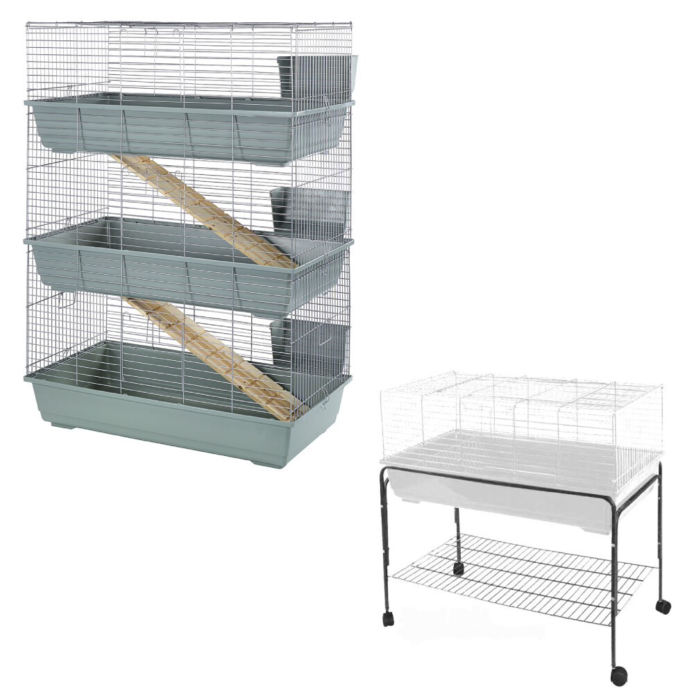 Ferplast 57047817ZP RABBIT 120 DOUBLE Two Storey Cage For, 41 OFF