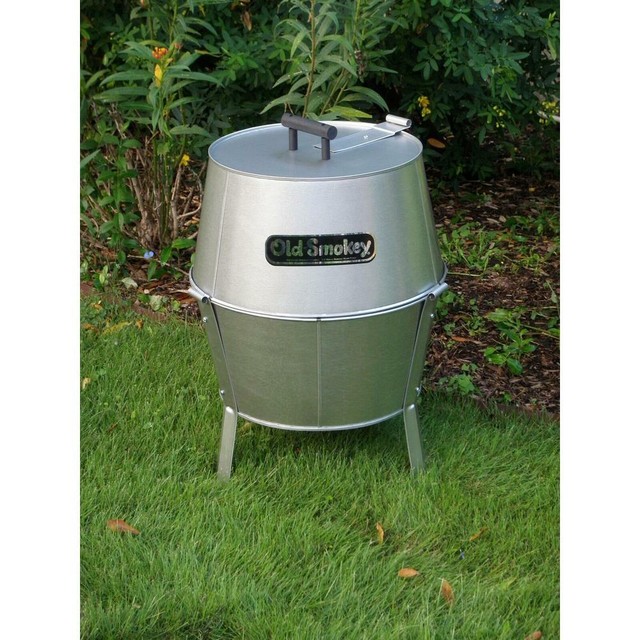 Old Smokey Charcoal Grill Adjustable Air Vents Stainless Steel Outdoor