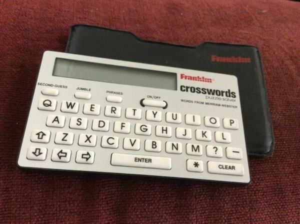 Franklin Crosswords Puzzle Solver Cw40 With Wallet Case for sale