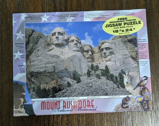 500 Piece Jigsaw Puzzle/Mount Rushmore National Memorial/Includes