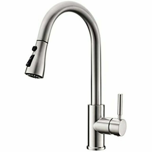 Wewe 3T01L Single Handle Pull-Out Kitchen Faucet - Brushed Nickel For Sale Online | Ebay
