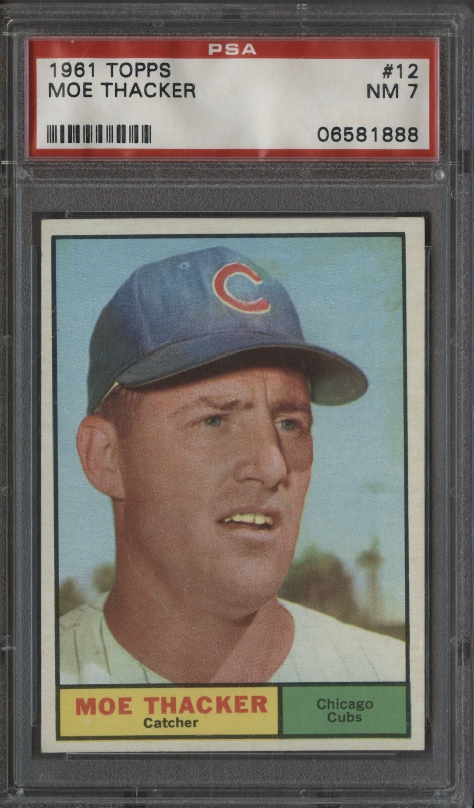 1961 Topps 12 Moe Thacker Chicago Cubs PSA 7 NM eBay