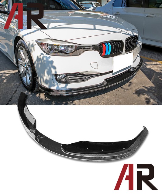 HM Style Carbon Fiber Front Bumper Lip For BMW F30 320i 328i 335i