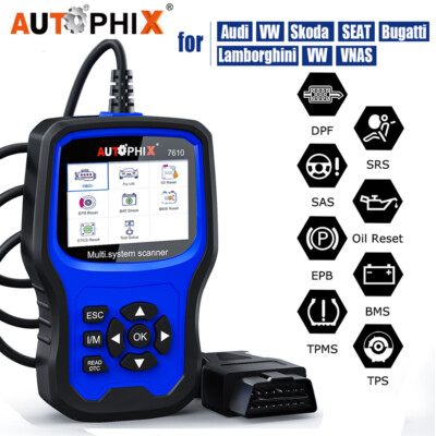 All System OBD2 Scanner ABS SRS BMS DPF TPMS Reset Car Diagnostic For