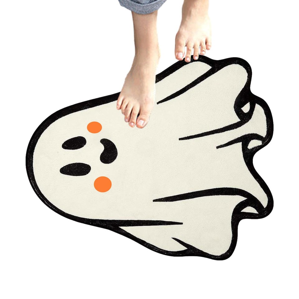 Halloween Front Door Ghost Rug Mat Cartoon Doormat, , Trick or Treat eBay