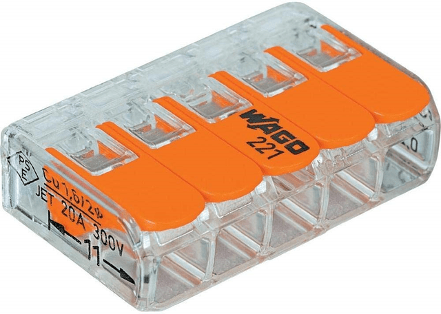 Wago 221415 LEVERNUTS 5 Conductor Compact Connectors 50 PK eBay