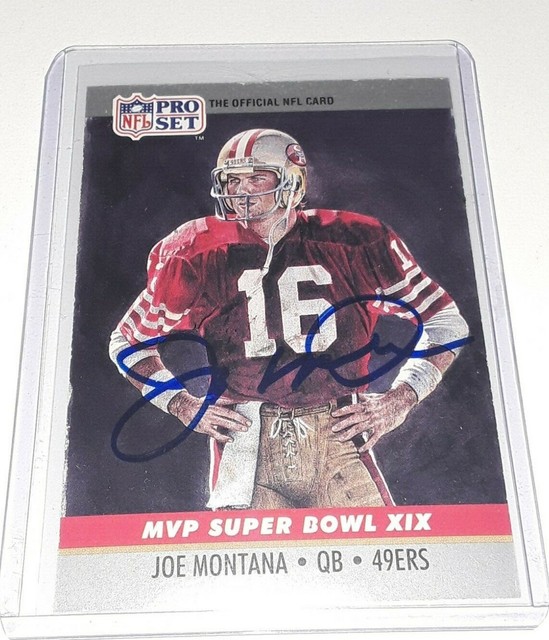 Joe Montana Autographed Signed NFL Pro Set Football Card Niners no COA eBay