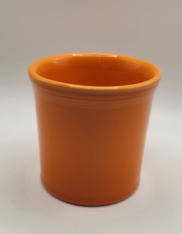 Fiesta Ware Mug Orange Tangerine Ring handle Tom Jerry Homer Laughlin