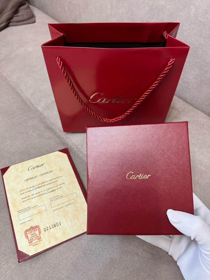 Cartier Authentic Love Bracelet Box, Screwdriver, Gift Bag, Outer Box