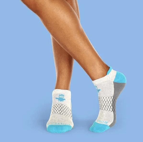 2 PACK Bombas Women's Ankle Socks WHITE (Large) 100 Authentic, New