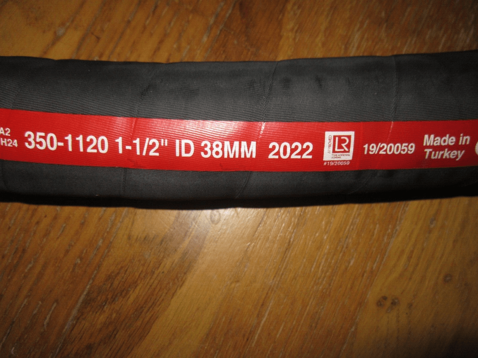 Marine fuel fill hose 11/2" ID MPI 350 series Wire reinforced by the
