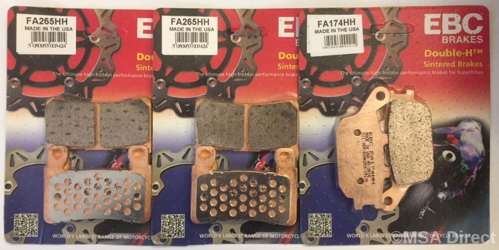 EBC Sintered FRONT & REAR Brake Pads For HONDA CBR900RR FIREBLADE (1998