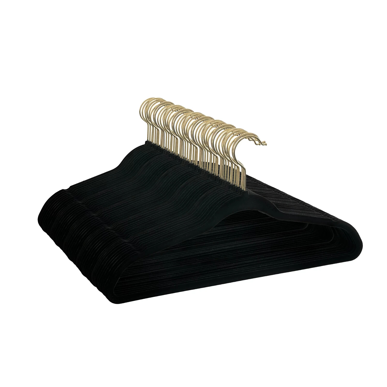 Velvet Hangers Clothes Heavy Duty Non Slip Hangers, 50 Pack, Black eBay