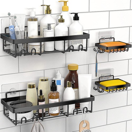 Durable Bathroom Storage Rack Organizer Selfadhesive Shower with