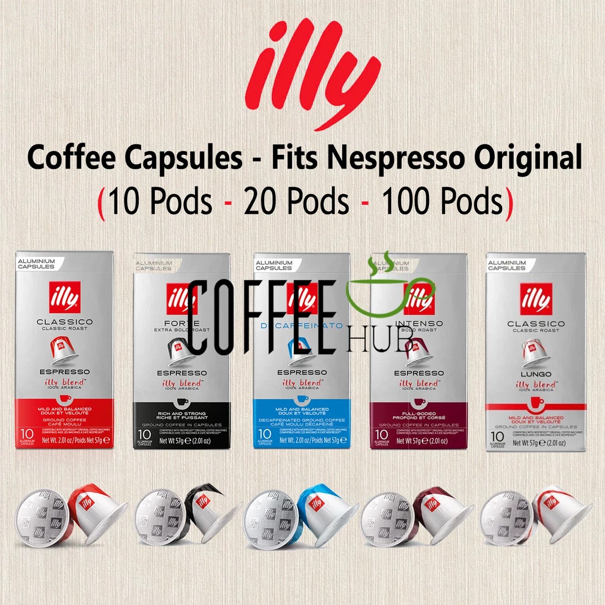 Illy Coffee Pods For Nespresso Vertuo Factory Sale